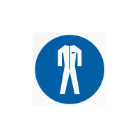 Знак «Работать в защитной одежде»