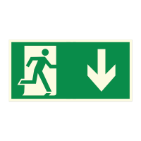 Знак «Указатель двери эвакуационного выхода (правосторонний)»